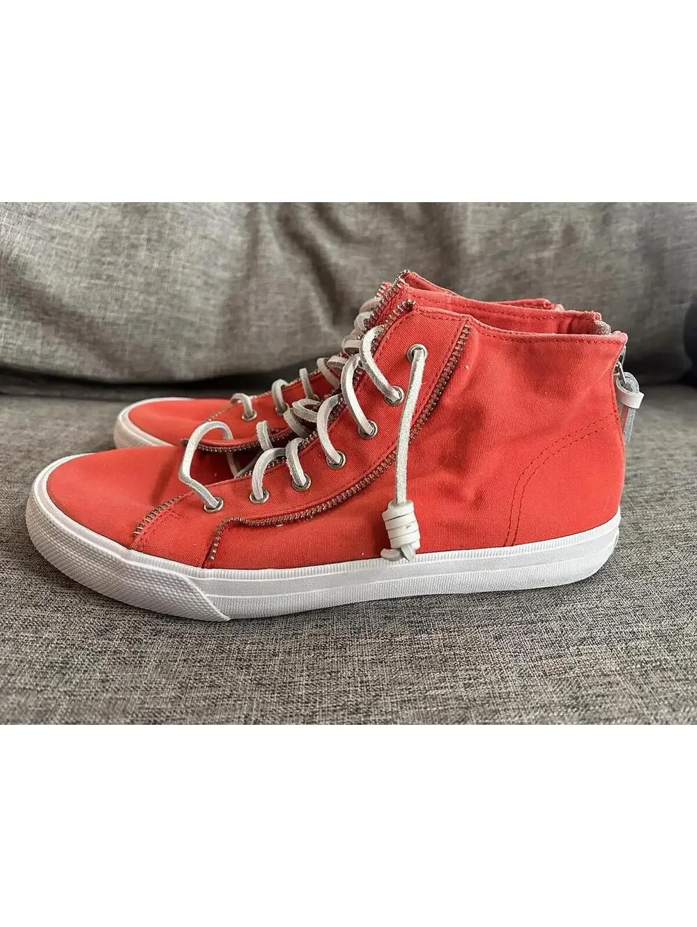 Sperry X Rebecca Minkoff High-Top Sneaker Womens Size 10 Coral